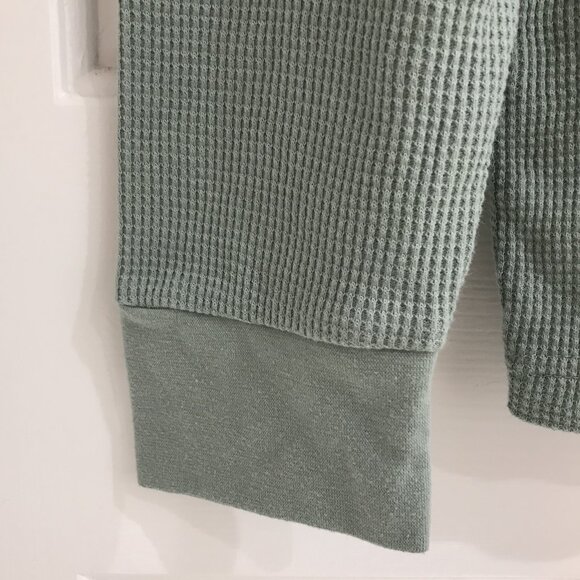 Maui and Sons Green Waffle Knit Shirt L - Picture 3 of 9